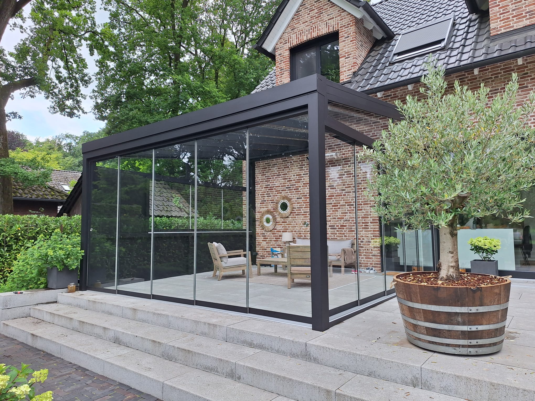 Kaltwintergarten – mit 16 mm Polycarbonat Eindeckung