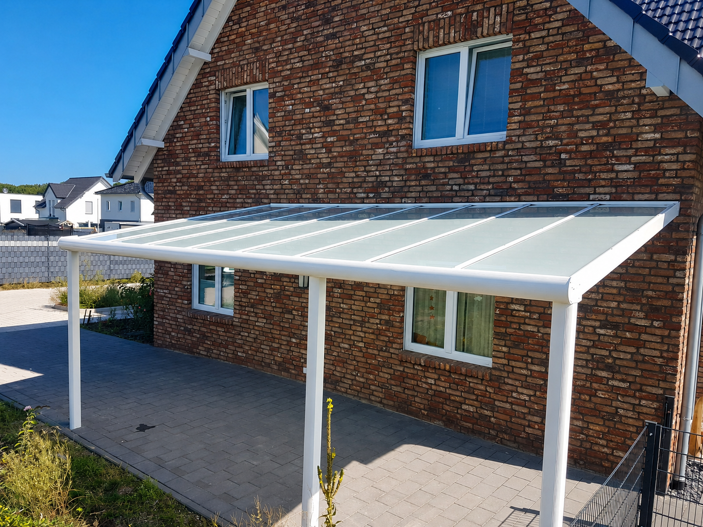 Carport mit Polycarbonat Dach | Aluminium