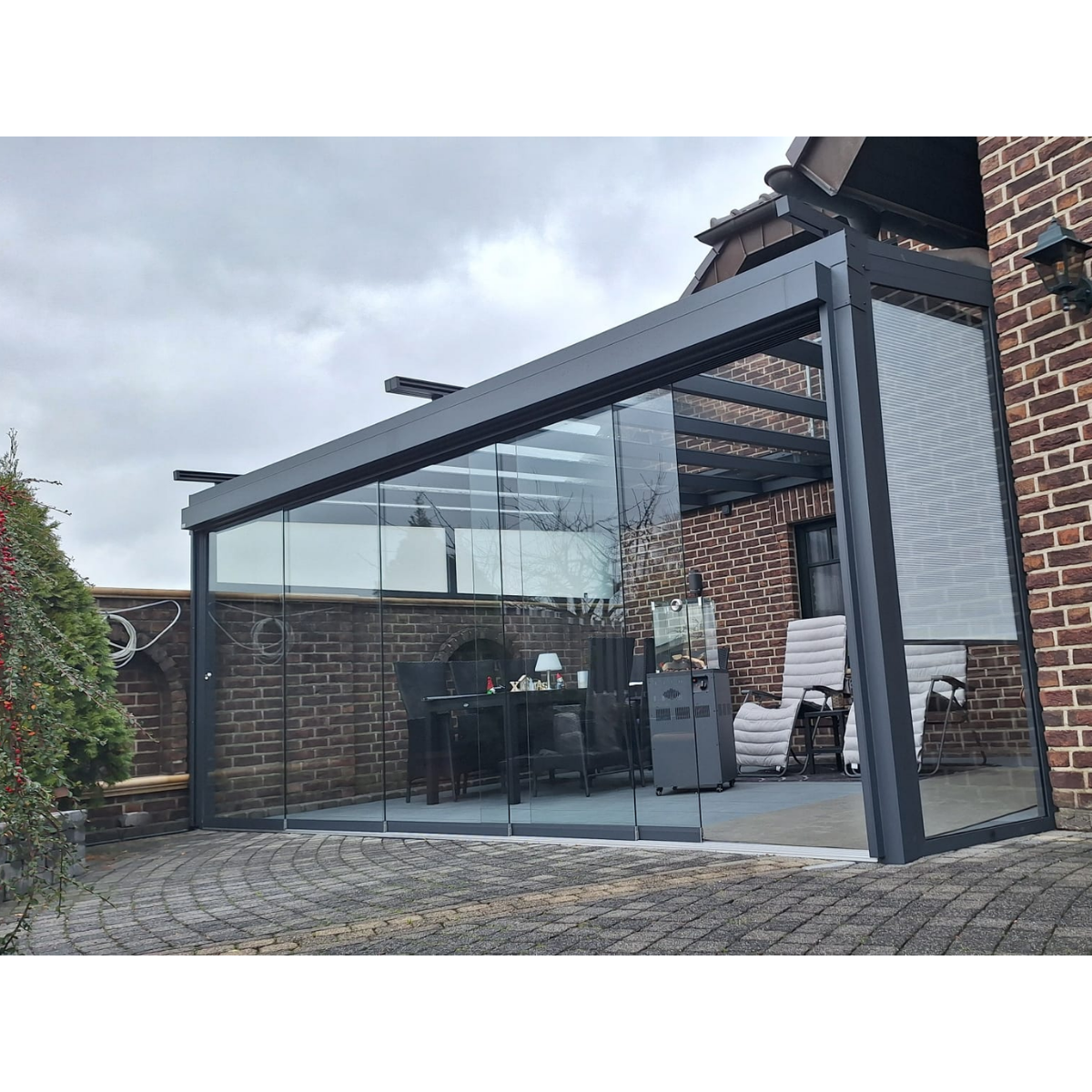 Kaltwintergarten – mit 8 mm VSG Glas Eindeckung