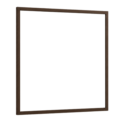 Festelement (Seitenwand) 1-teilig, ohne Sprosse in Sepiabraun (RAL 8014), ohne Glas