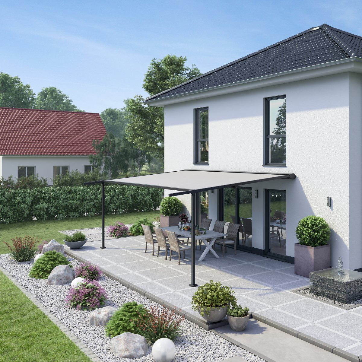 Varisol P550 - Grosse Pergolamarkise mit ZIP