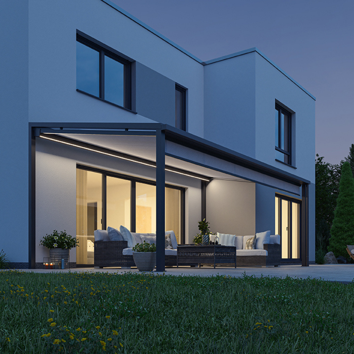 Varisol T370 B MIT ZIP - Kubische Terrassendachmarkise mit ZIP - Maximale Flexibilität im kubischen Design
