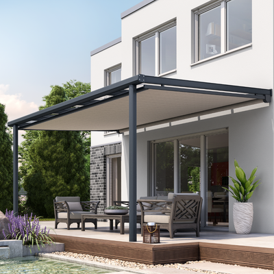 Varisol T90 Manuelle Terrassendachmarkise - maßgefertigter Sonnenschutz für Terrassendächer