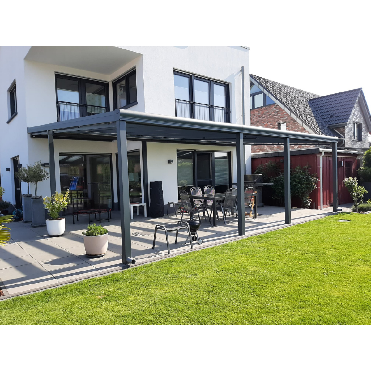 Terrassendach Premium – mit 16 mm Polycarbonat Eindeckung