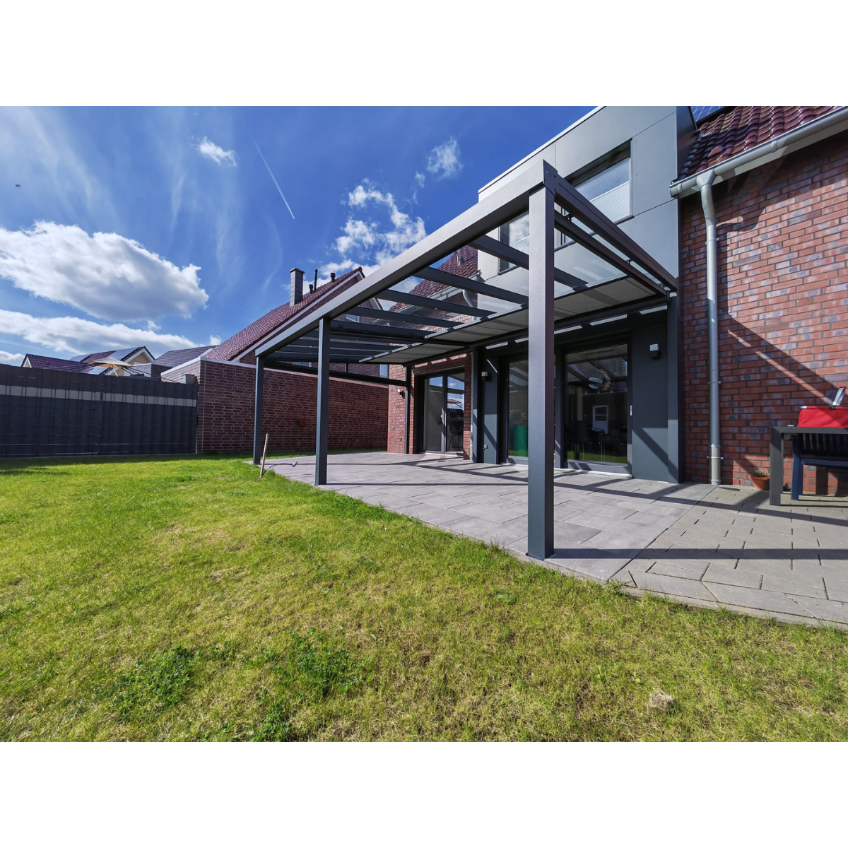 Terrassendach Premium – mit 16 mm Polycarbonat Eindeckung