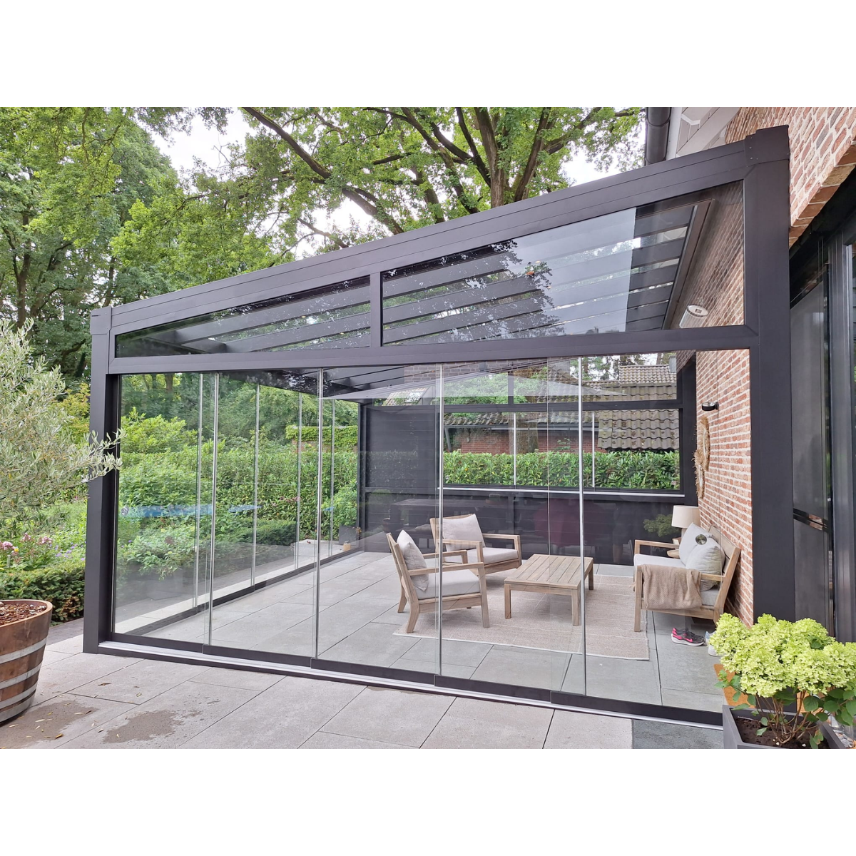 Kaltwintergarten – mit 8 mm VSG Glas Eindeckung