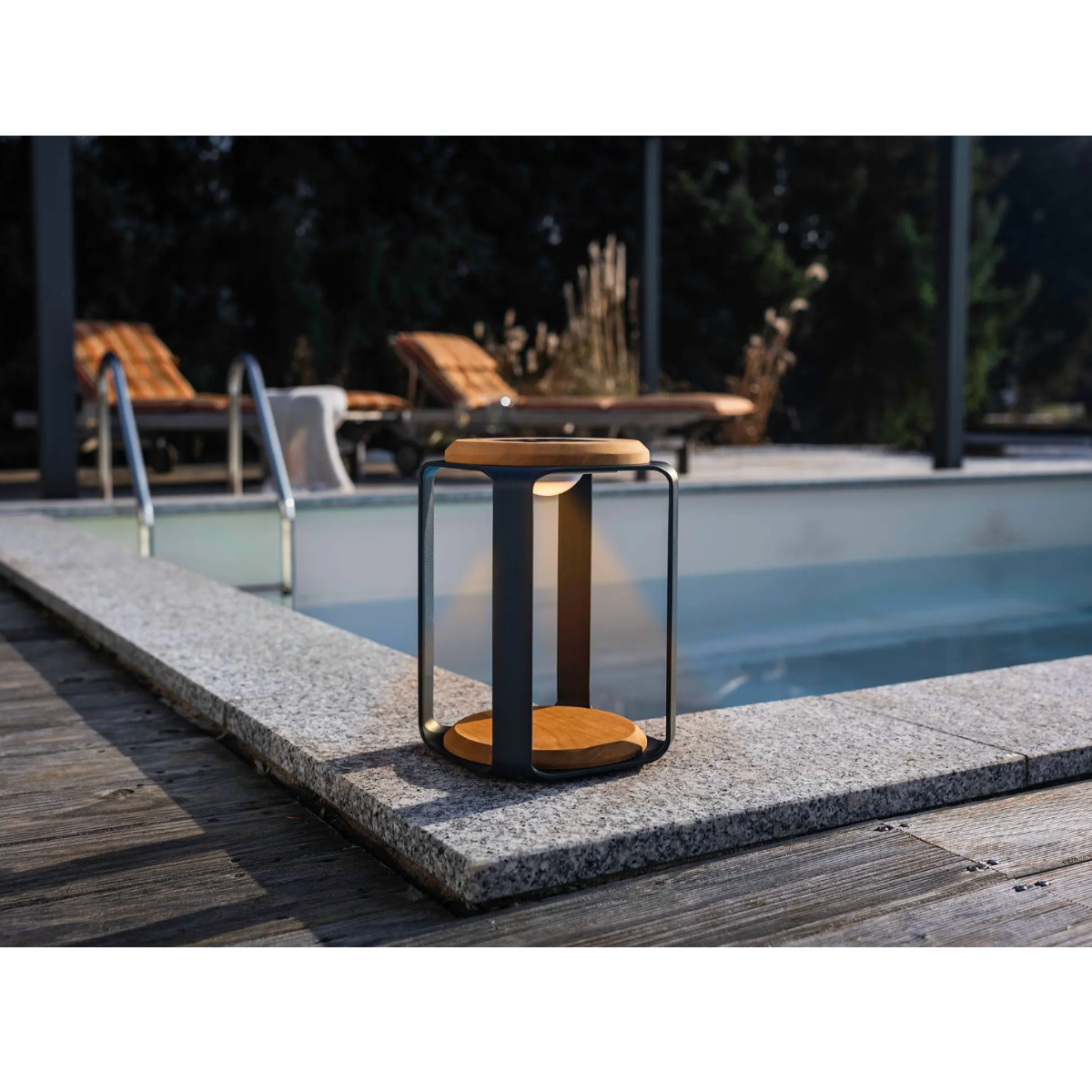Lamellen Pergola Everglow Lampe