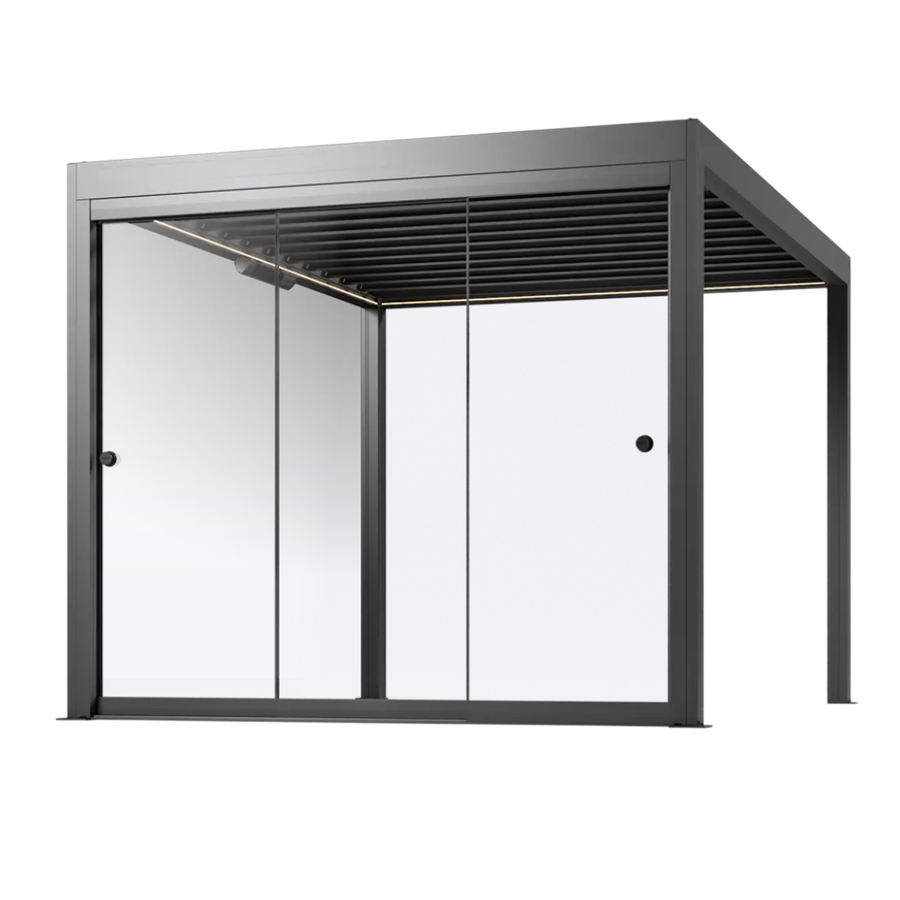 Glasschiebewände mit Rahmen