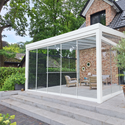 Kaltwintergarten – mit 16 mm Polycarbonat Eindeckung (Breite 1000–6000 mm)