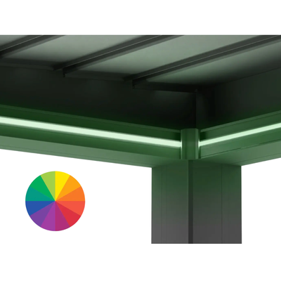 Lamellen Pergola LED Beleuchtung